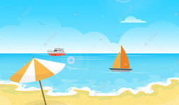 海边漫画图片,漫画描绘的海边风情